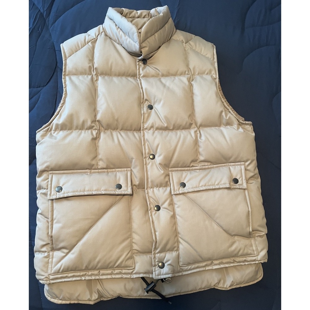 St John's Bay Duck Down Insulated Puffer Vest Mens L Gorpcore Outerwear Workwear